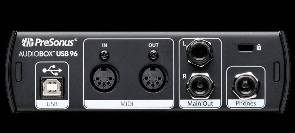 presonus audiobox usb 96 backplate